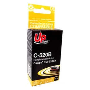 UPrint kompatybilny ink / tusz z PGI520BK, black, 20ml, C-520B, z chipem, dla Canon iP3600, 4600, MP620, 630, 980